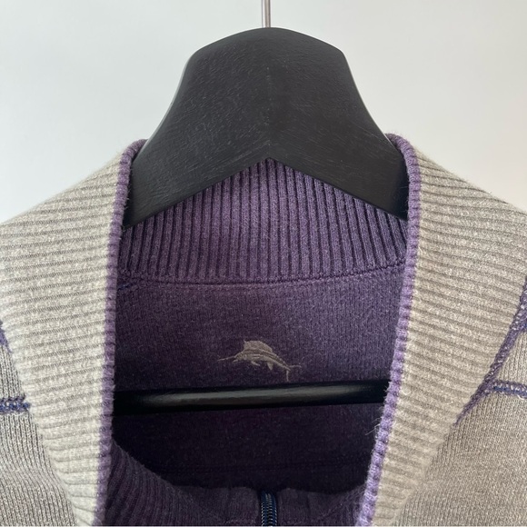 Tommy Bahama Flipshore Half-Zip Reversible Sweatshirt - Picture 12 of 12